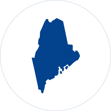 state of maine outline