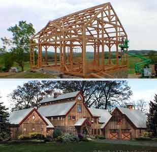 timber frame barn homes