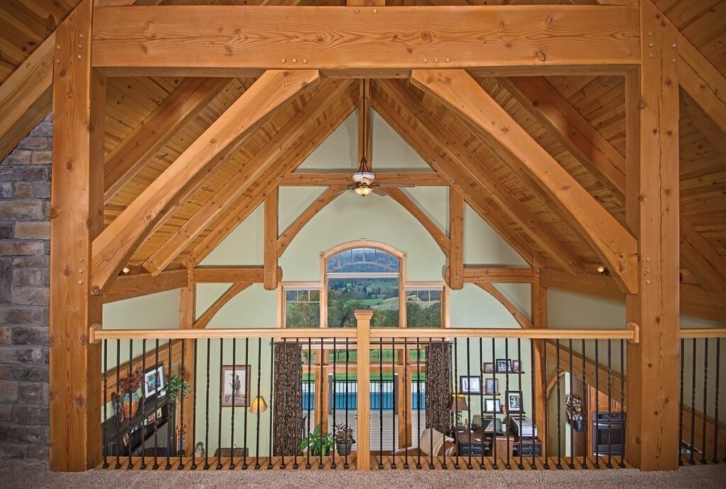 west virginia timber frame loft
