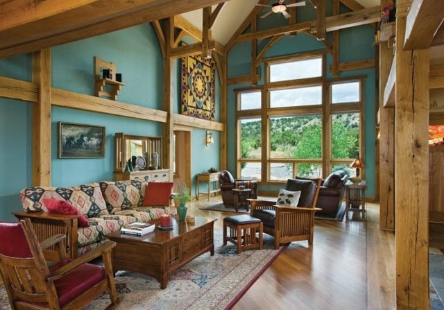 timber frame great room