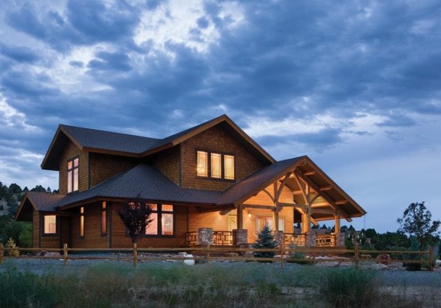 timber frame craftsman style home