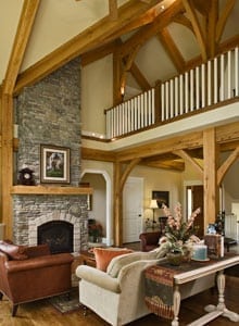 Timber Post and Beam Great Room