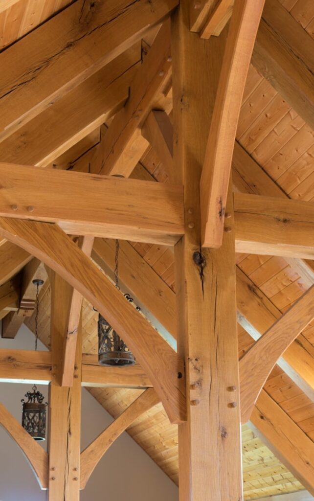 detail of timber frame