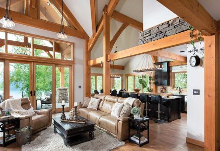 prince-george-great-room - great room timber framing