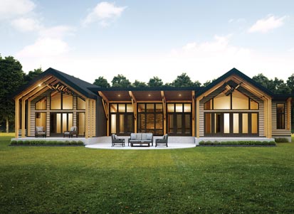MidCentury Timber Frame Homes - modern farmhouse designs