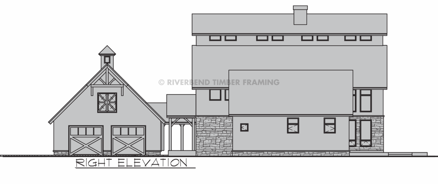 Lancaster Floor Plan | Classic Barn Timber Home | Riverbend