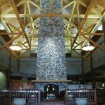 little-river-casino-timber-frame-fireplace