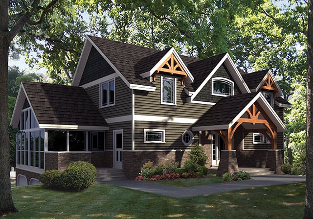 Cattail Lodge timber frame concept