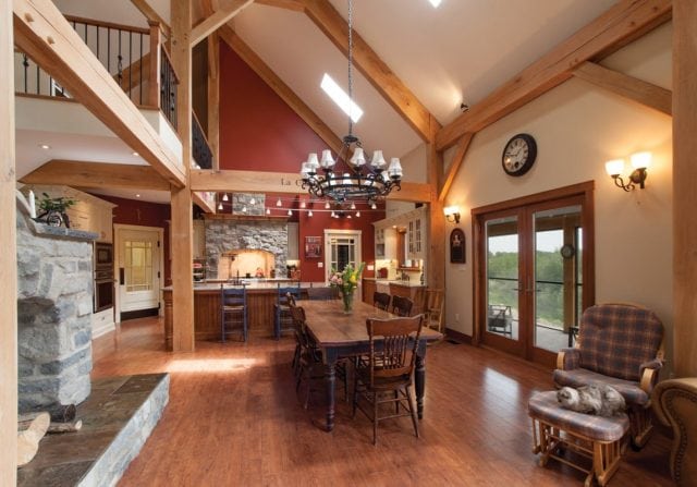 custom timber frame home