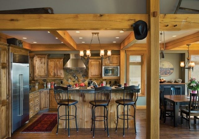 timber frame kitchen