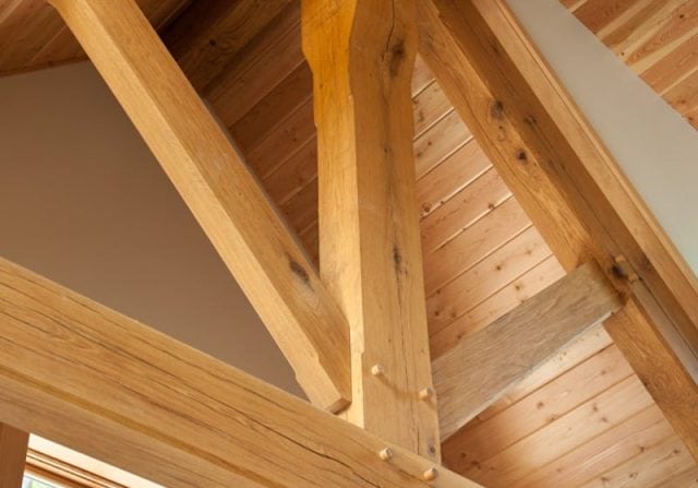 perfect definition of a traditional timber frame truss