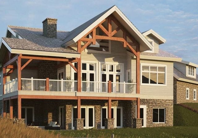 Hamilton timber frame house plan