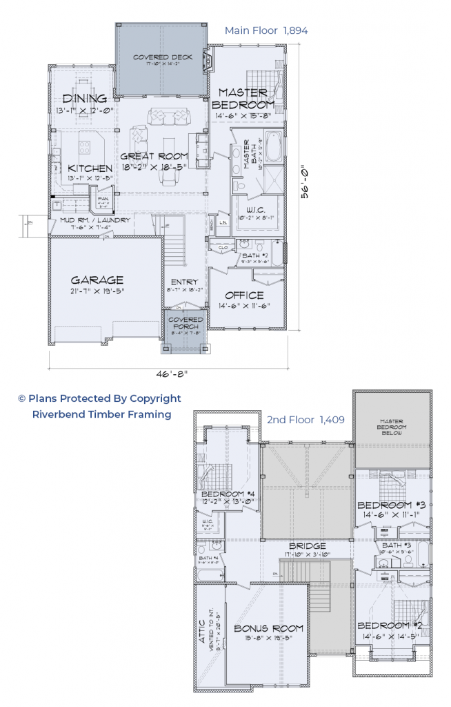 timber frame home floor plan