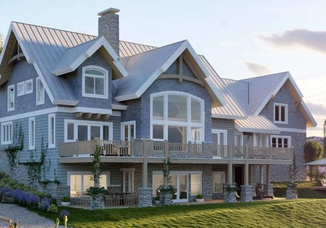 Melody Lane timber frame concept offers multiple bath design options