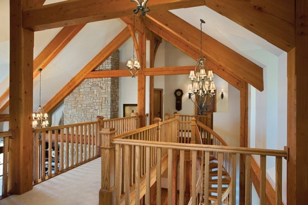 timber frame catwalk