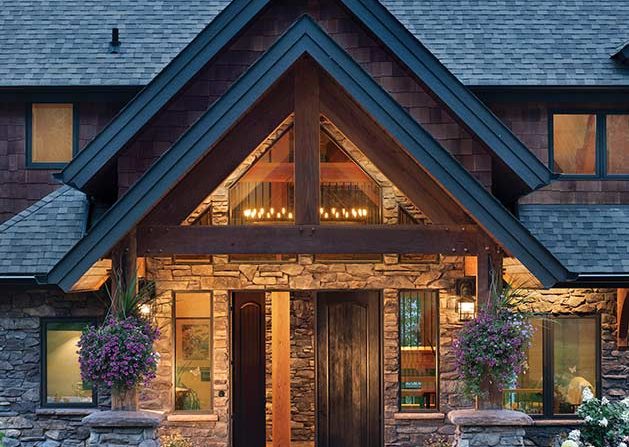 Timber Frame Entry