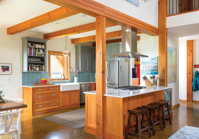 flat ceiling in a Revelstoke kitchen