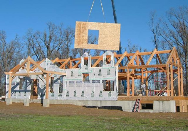 sip wall timber home