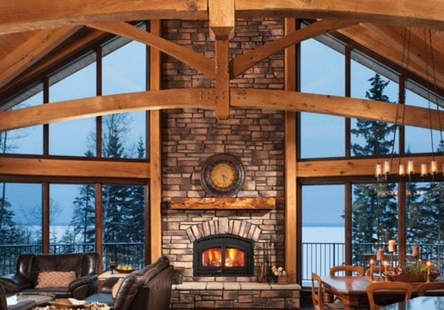 timber frame great room