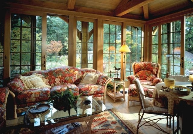 timber frame sun room